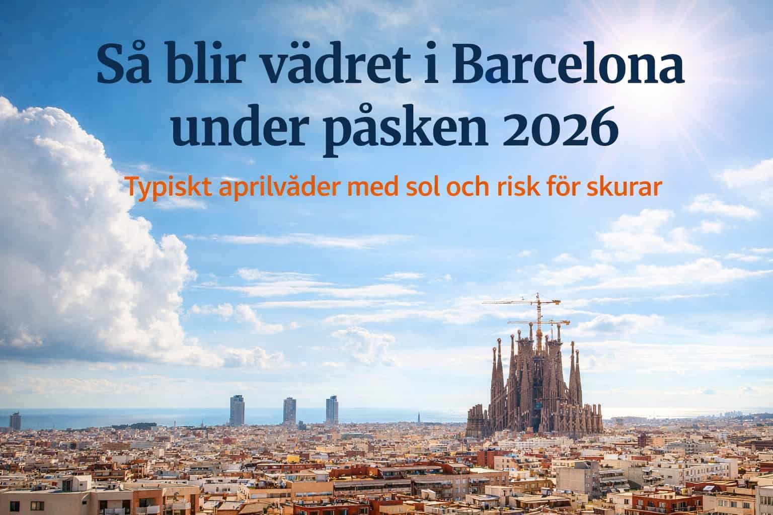 Så blir vädret i Barcelona under påsken 2026